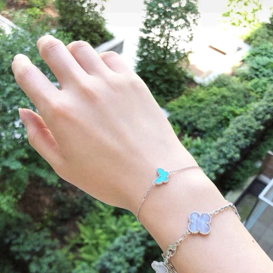 ¡®Dream¡¯BUTTERFLY TURQUOISE BUTTERFLY BRACELET SILVER
