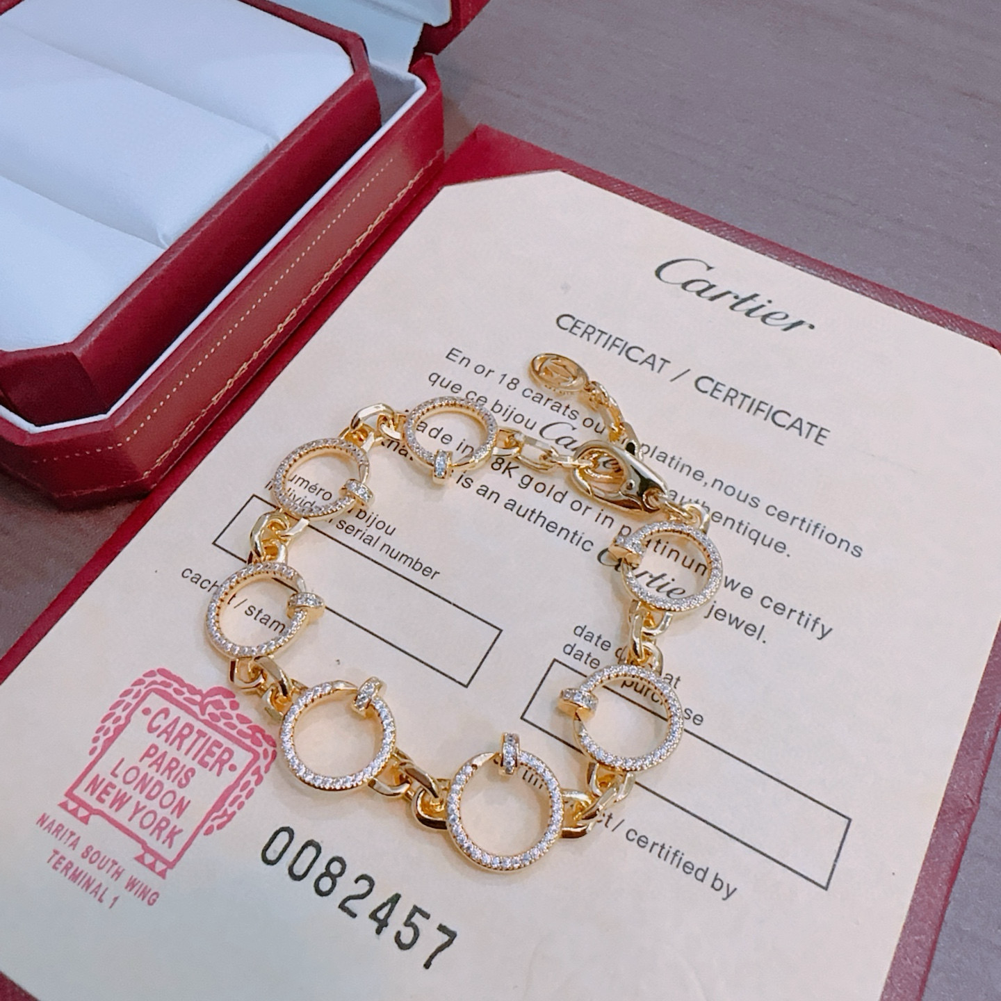 „Dream“LOVE-Armband von JUSTE mit Diamanten