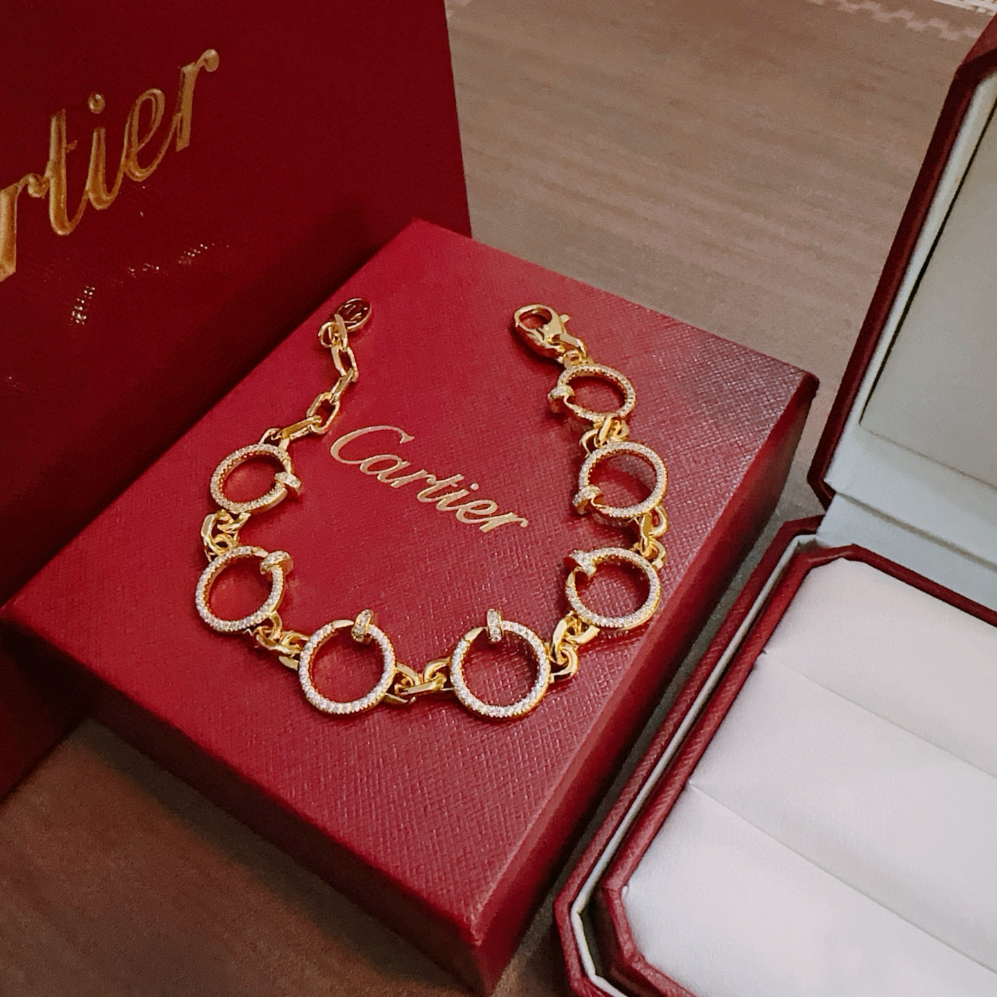 „Dream“LOVE-Armband von JUSTE mit Diamanten