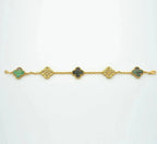 [Dream]New CLOVER 5 MOTIF GRAY MOP BRACELET COLLECTION