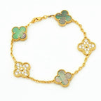 [Dream]New CLOVER 5 MOTIF GRAY MOP BRACELET COLLECTION
