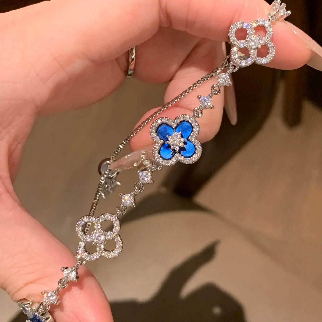 ¡®Dream¡¯CLOVER 5 MOTIV PINK BLAU ROT WEISS ARMBAND