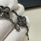 [Dream]New CLOVER 5 MOTIF BLACK BRACELET