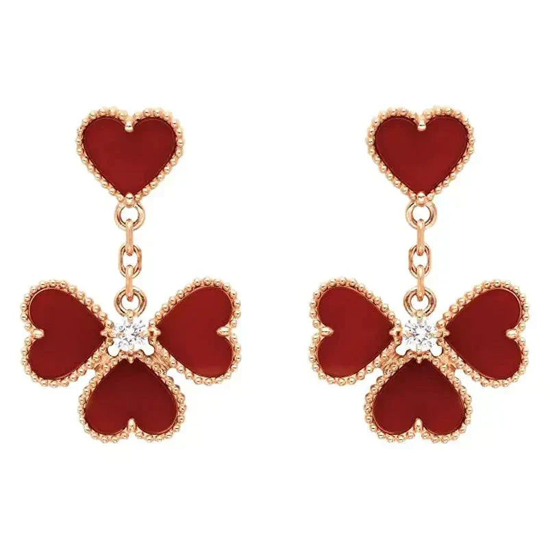 ¡®Dream¡¯SWEET CLOVER CARNELIAN EARRINGS