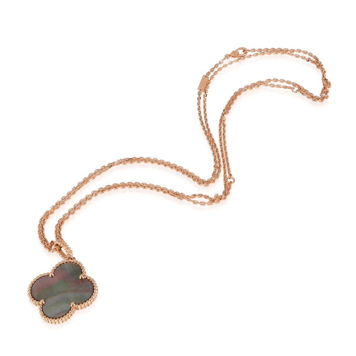 ¡®Dream¡¯CLOVER 25MM GOLD DARK MOP BIG CLOVER HALSKETTE