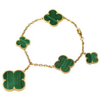 ¡®Dream¡¯MAGIC CLOVER MALACHIT GOLD ARMBAND 5 MOTIVE