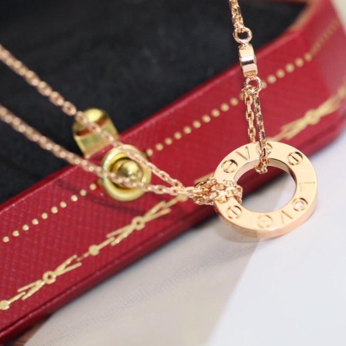¡®Dream¡¯LOVE NECKLACE ADJUSTABLE ROSE GOLD 2 DIAMOND