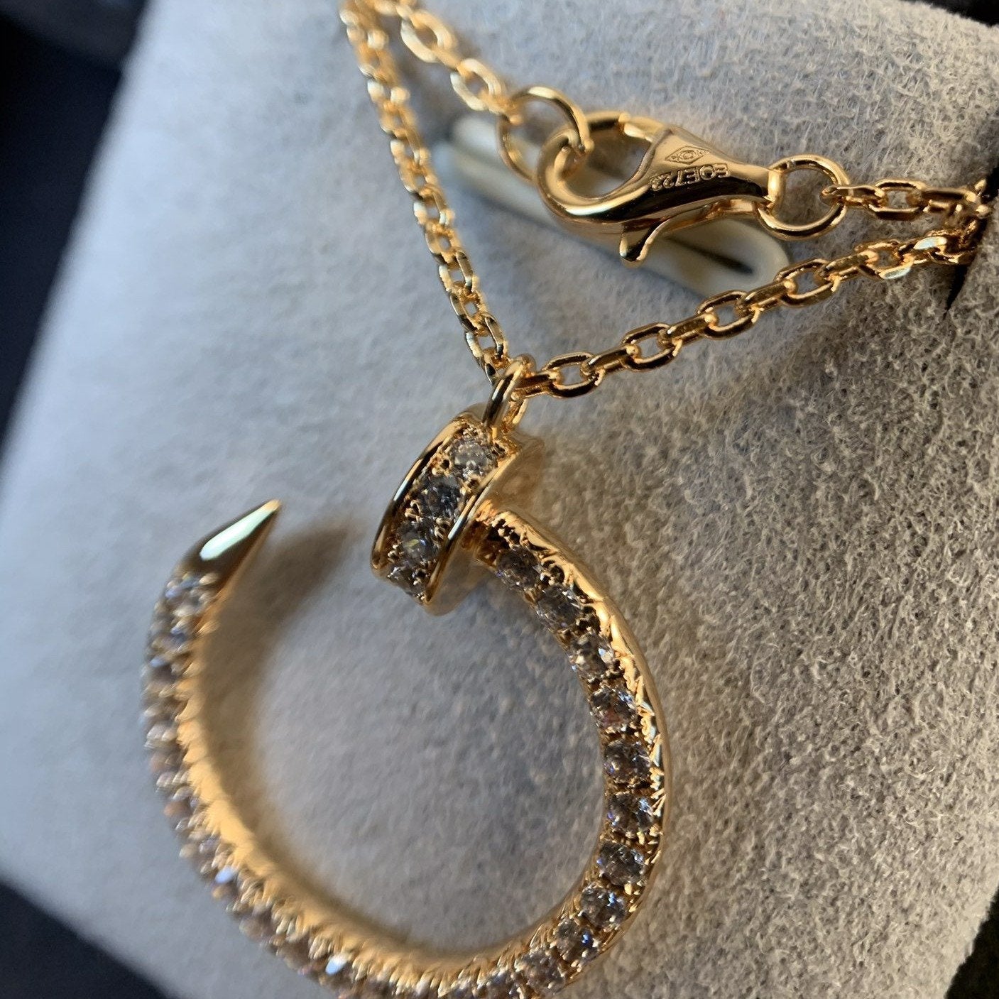 ¡®Dream¡¯JUSTE NECKLACE PINK GOLD DIAMONDS