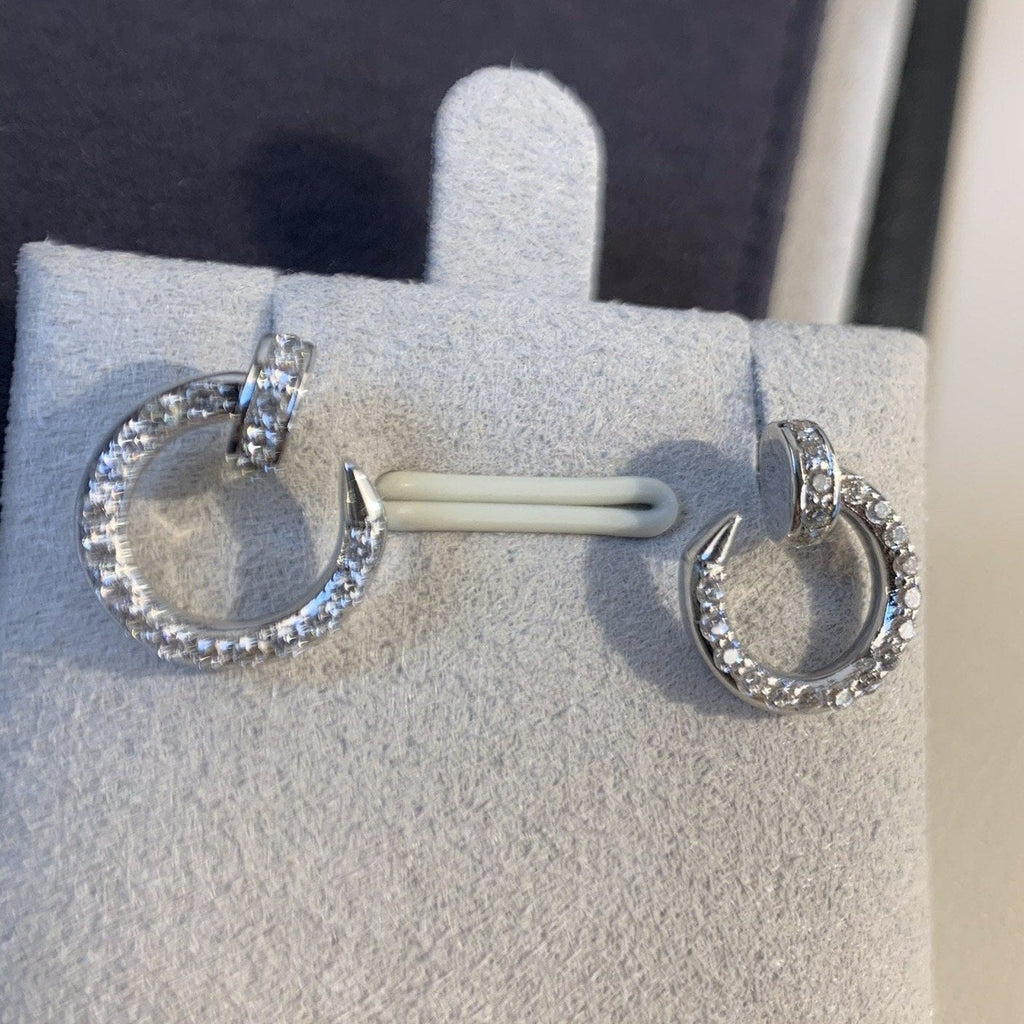 ¡®Dream¡¯JUSTE EARRINGS SILVER DIAMONDS