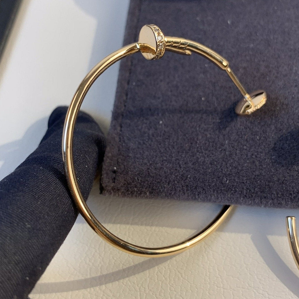 ¡®Dream¡¯JUSTE EARRINGS GOLD DIAMONDS 1.8MM