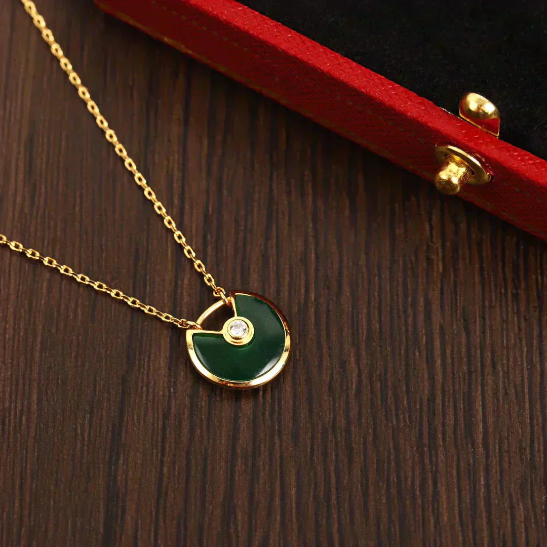 ¡®Dream¡¯AMULETTE GOLD MALACHITE NECKLACE