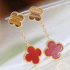 ¡®Dream¡¯CLOVER  2 MOTIV  TIGERAUGE CARNELIAN OHRRINGE