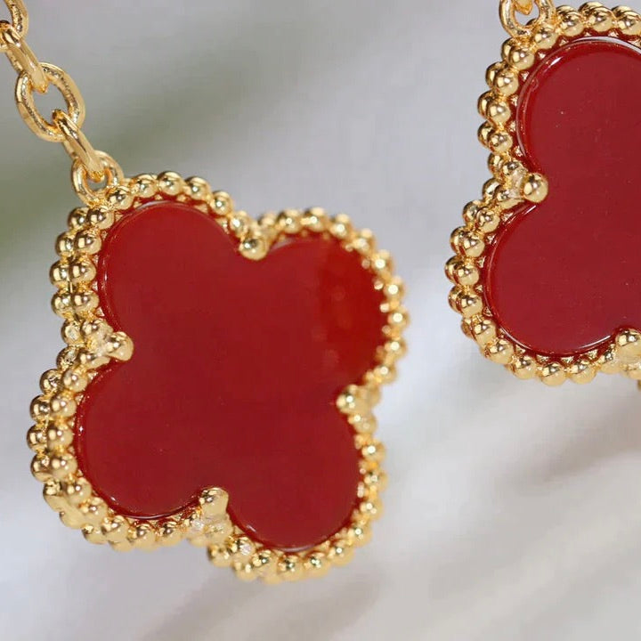 ¡®Dream¡¯CLOVER  2 MOTIV  TIGERAUGE CARNELIAN OHRRINGE
