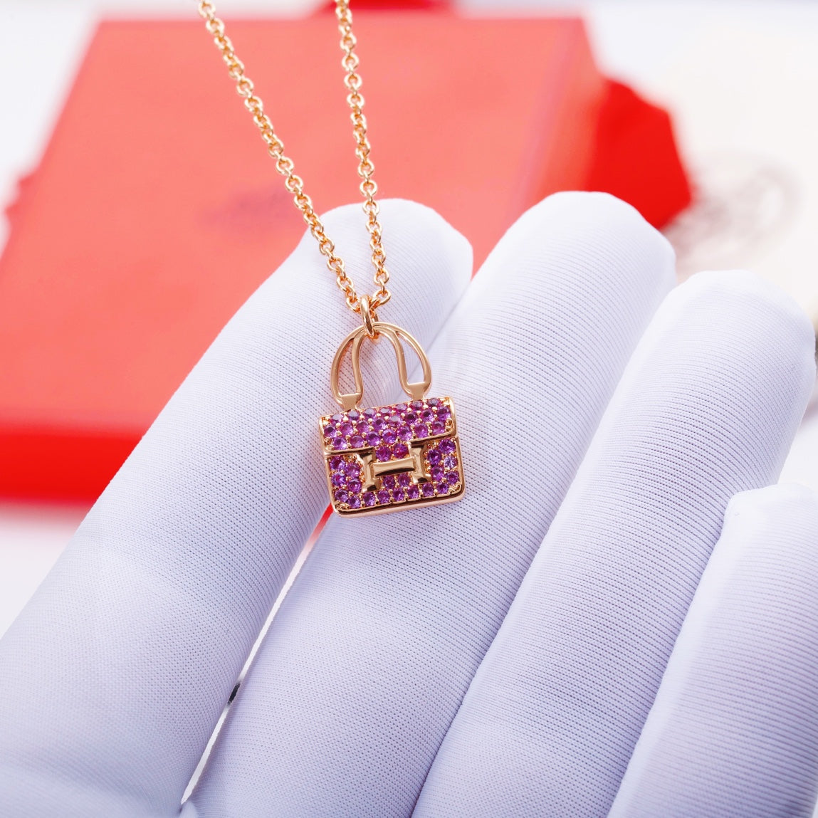 „Dream“CONSTANCE PEDANT PURPLE DIAMOND HALSKETTE