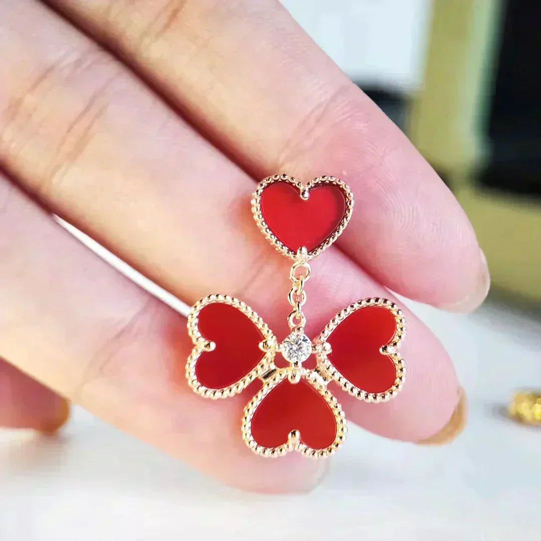 ¡®Dream¡¯SWEET CLOVER CARNELIAN EARRINGS