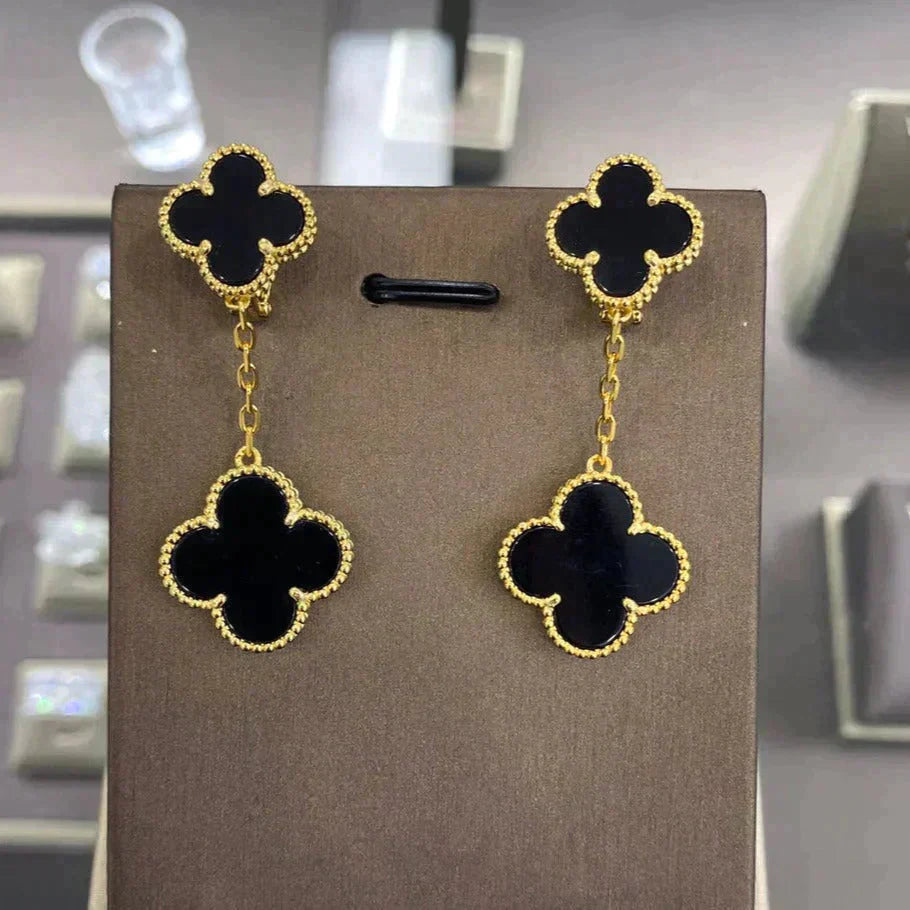 ¡®Dream¡¯CLOVER 2 MOTIFS  EARRINGS (MULTIPLE CHOICESC