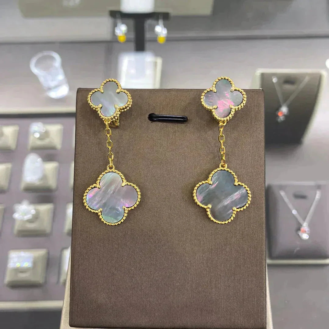 ¡®Dream¡¯CLOVER 2 MOTIFS  EARRINGS (MULTIPLE CHOICESC