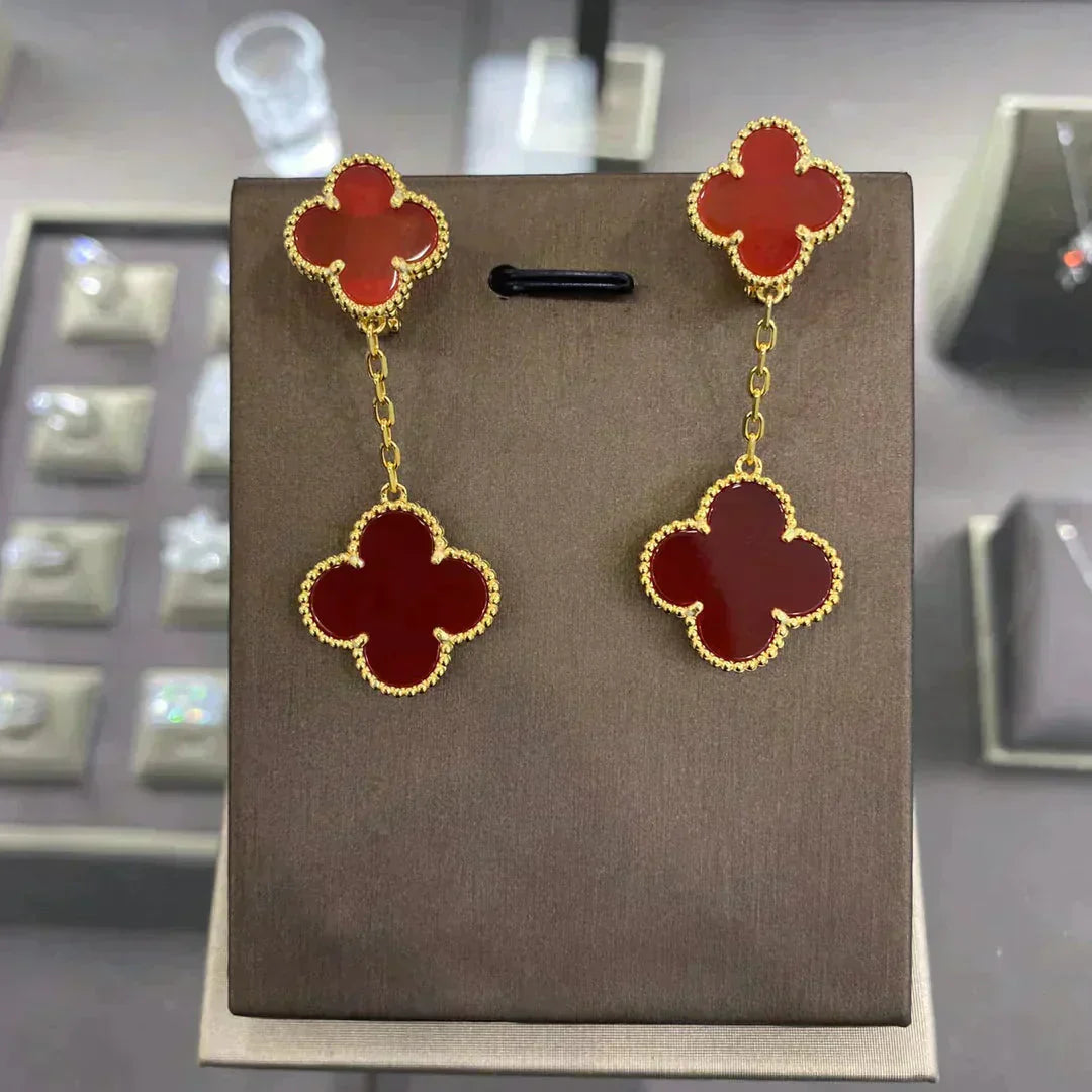 ¡®Dream¡¯CLOVER 2 MOTIFS  EARRINGS (MULTIPLE CHOICESC
