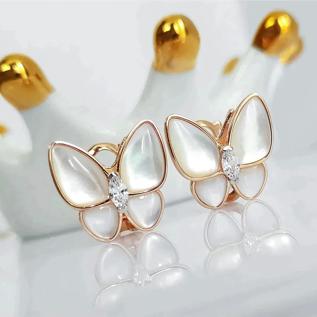 ¡®Dream¡¯ BUTTERFLY MOP DIAMANT OHRRINGE