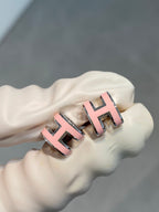 ¡®Dream¡¯MINI POP H SILVER EARRINGS PINK