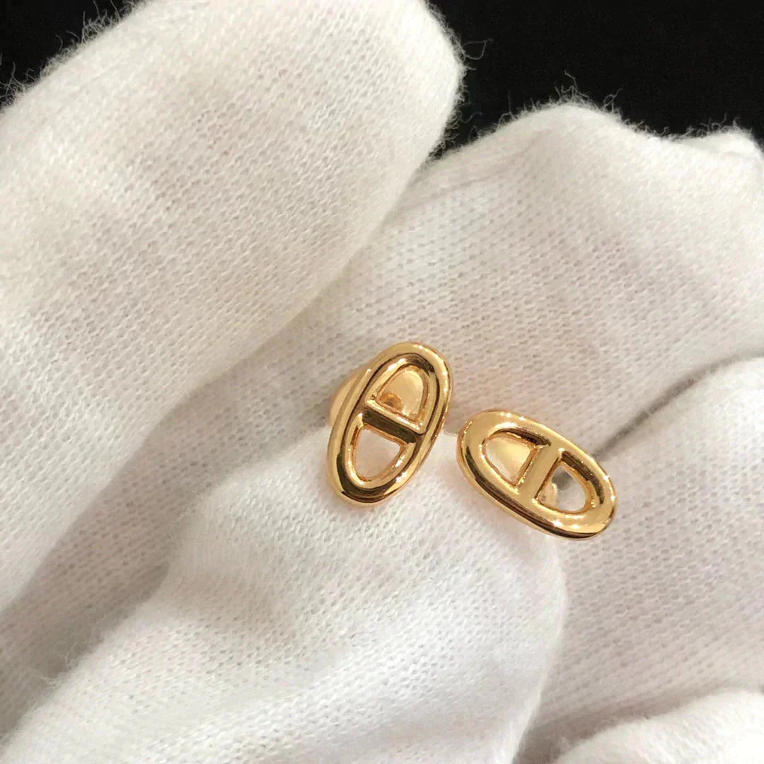 ¡®Dream¡¯CHAINE SMALL EARRINGS GOLD AND SILVER