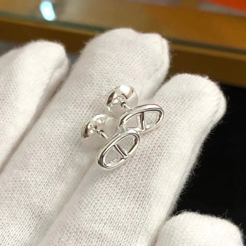 ¡®Dream¡¯CHAINE SMALL EARRINGS GOLD AND SILVER