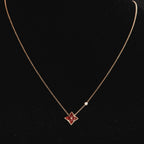 ¡®Dream¡¯STAR NECKLACE PINK GOLD 1 DIAMOND
