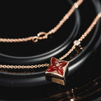 ¡®Dream¡¯STAR NECKLACE PINK GOLD 1 DIAMOND