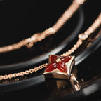 ¡®Dream¡¯STAR NECKLACE PINK GOLD 1 DIAMOND