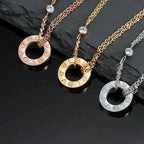 ¡®Dream¡¯LOVE HALSKETTE 16MM 2 DIAMANTEN