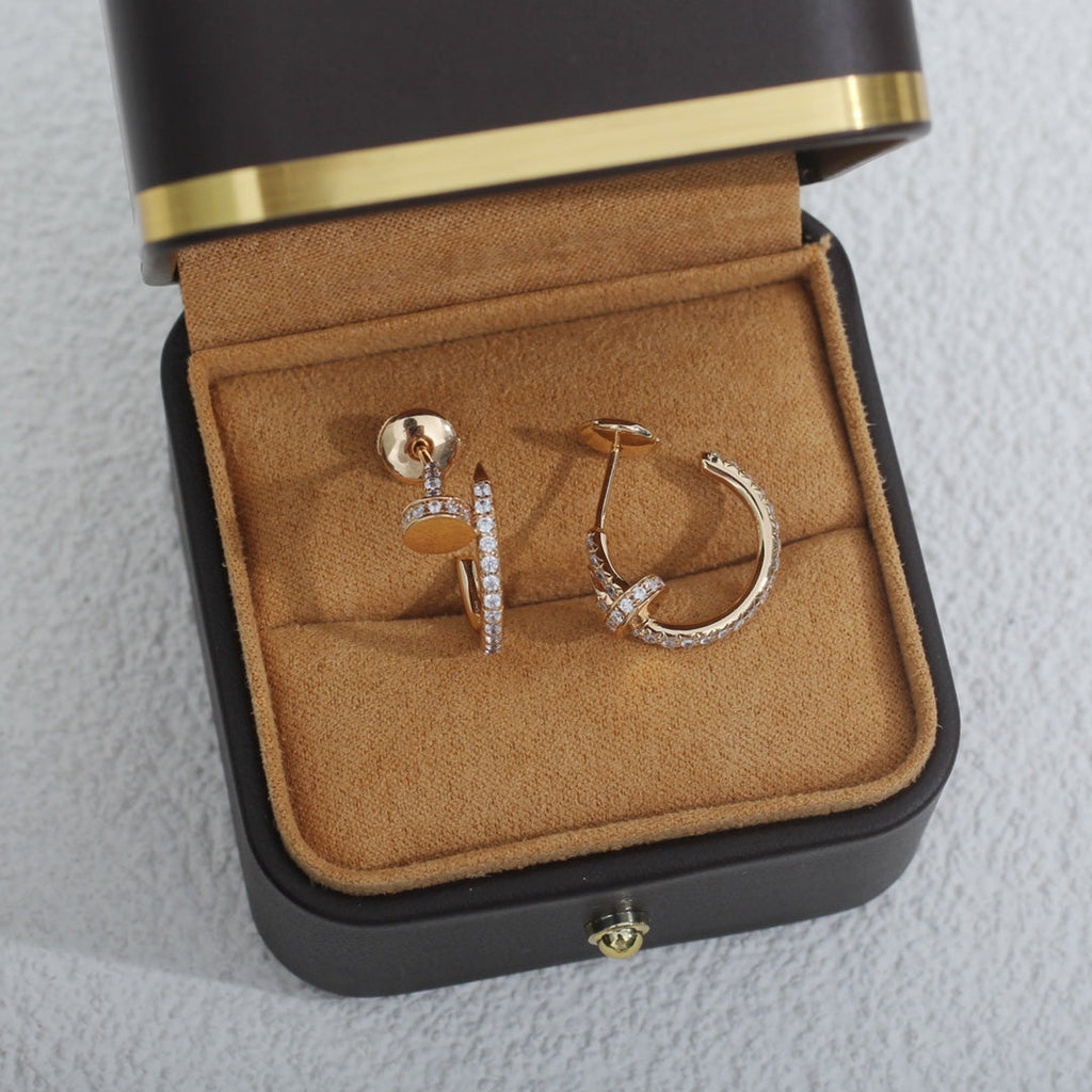 ¡®Dream¡¯JUSTE EARRINGS 12.75MM PINK GOLD DIAMOND