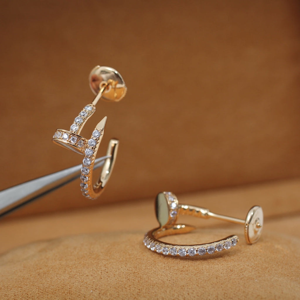 ¡®Dream¡¯JUSTE EARRINGS 12.75MM PINK GOLD DIAMOND