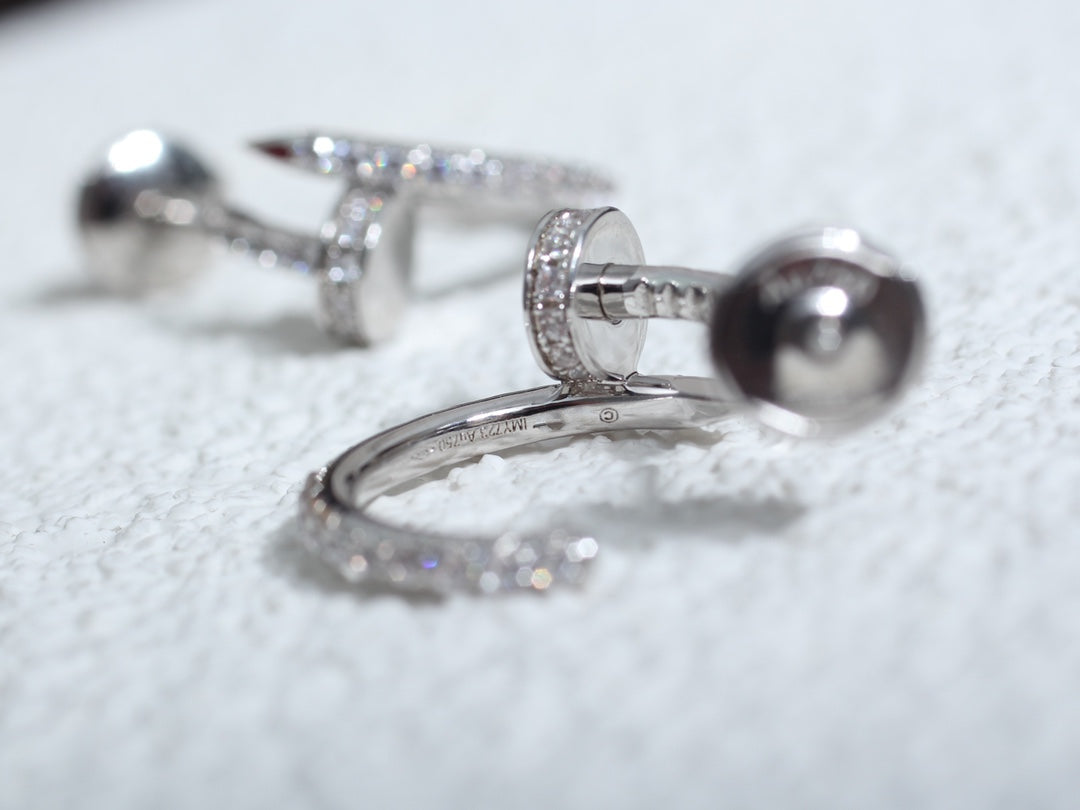 ¡®Dream¡¯JUSTE EARRINGS 12.75MM SILVER DIAMOND