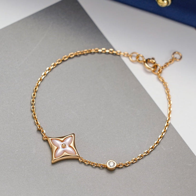 ¡®Dream¡¯STAR 1 DIAMOND PINK GOLD BRACELET