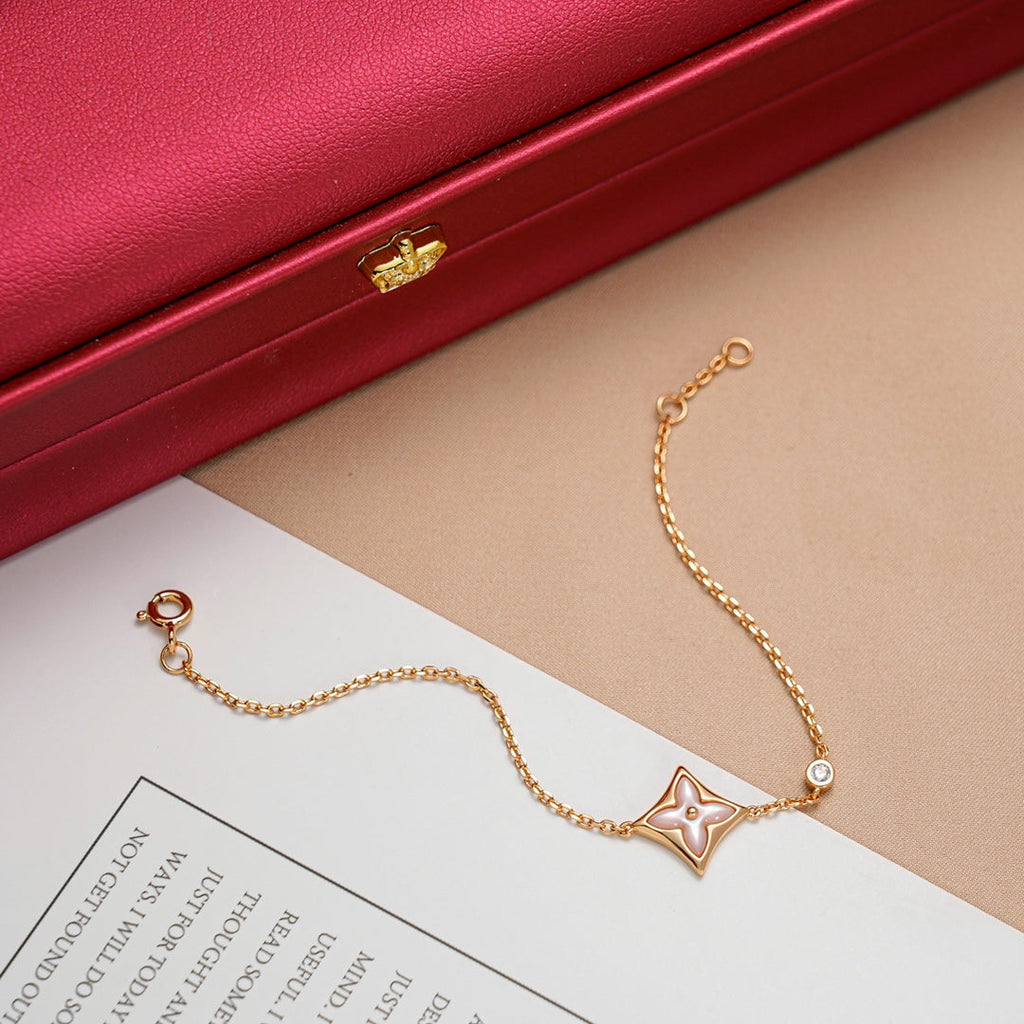 ¡®Dream¡¯STAR 1 DIAMOND PINK GOLD BRACELET