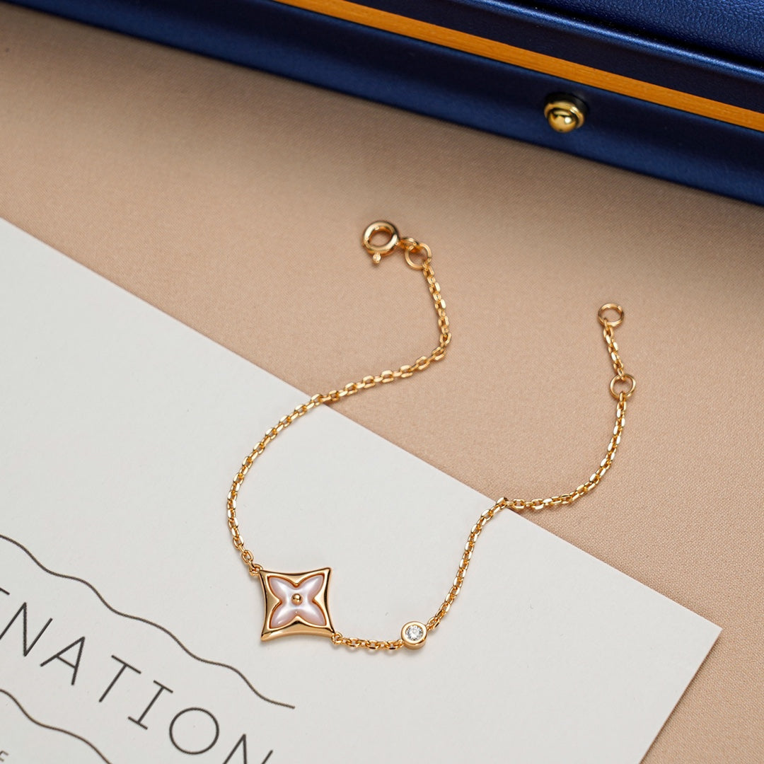 ¡®Dream¡¯STAR 1 DIAMOND PINK GOLD BRACELET
