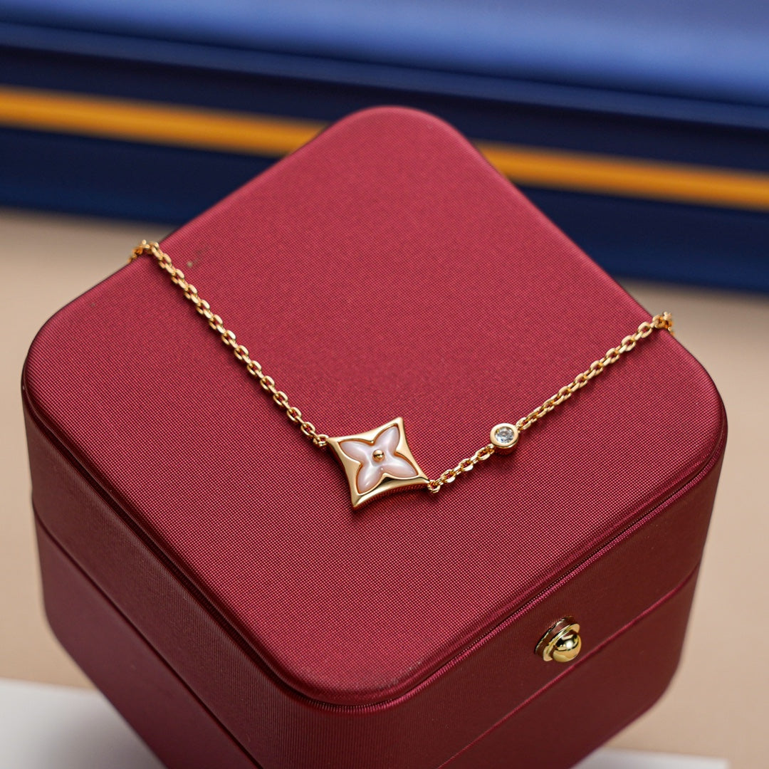 ¡®Dream¡¯STAR 1 DIAMOND PINK GOLD BRACELET