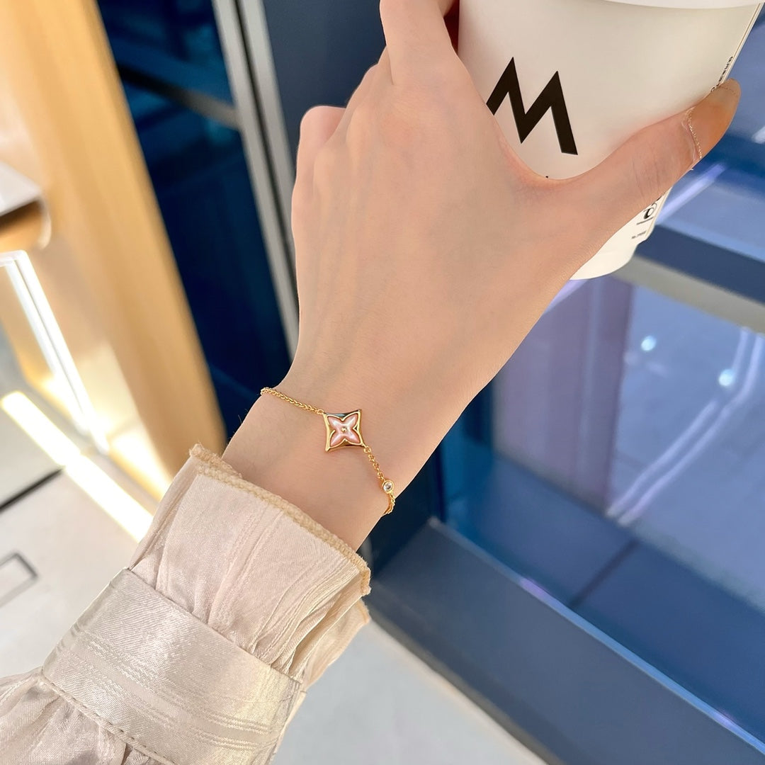 ¡®Dream¡¯STAR 1 DIAMOND PINK GOLD BRACELET