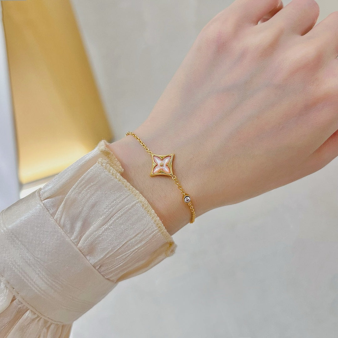 ¡®Dream¡¯STAR 1 DIAMOND PINK GOLD BRACELET