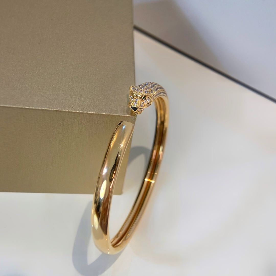 ¡®Dream¡¯PANTHERE GOLD DIAMOND OPEN BRACELET