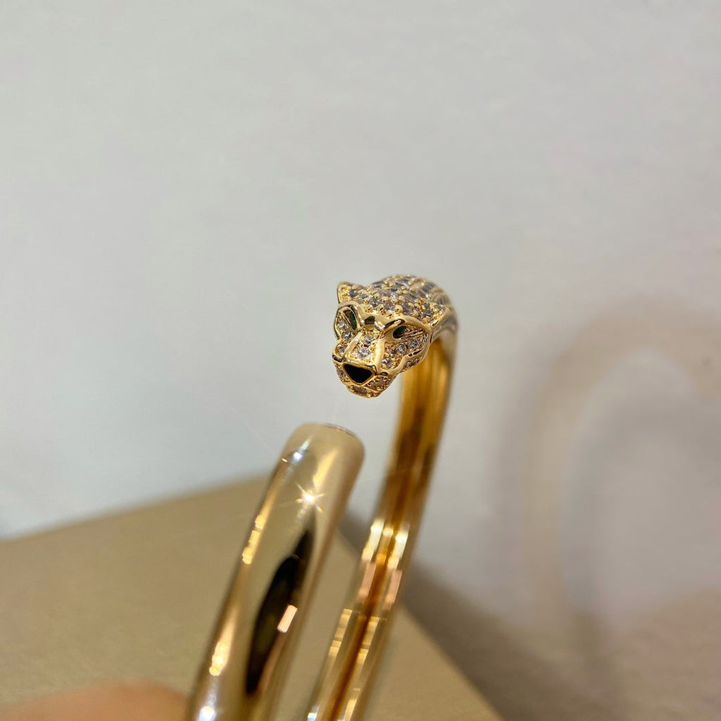 ¡®Dream¡¯PANTHERE GOLD DIAMOND OPEN BRACELET