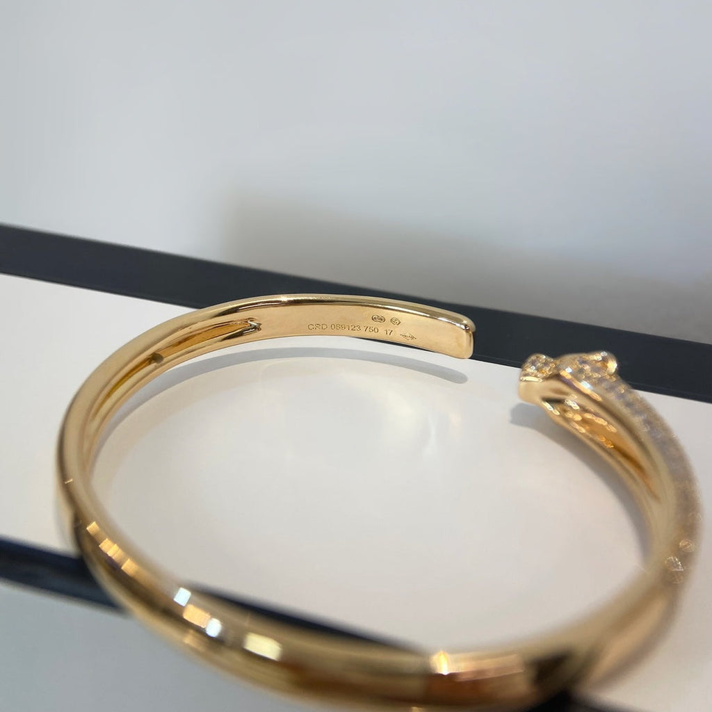 ¡®Dream¡¯PANTHERE GOLD DIAMOND OPEN BRACELET