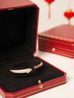 ¡®Dream¡¯PANTHERE ROSE GOLD DIAMOND OPEN BRACELET