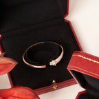 ¡®Dream¡¯PANTHERE ROSE GOLD DIAMOND OPEN BRACELET