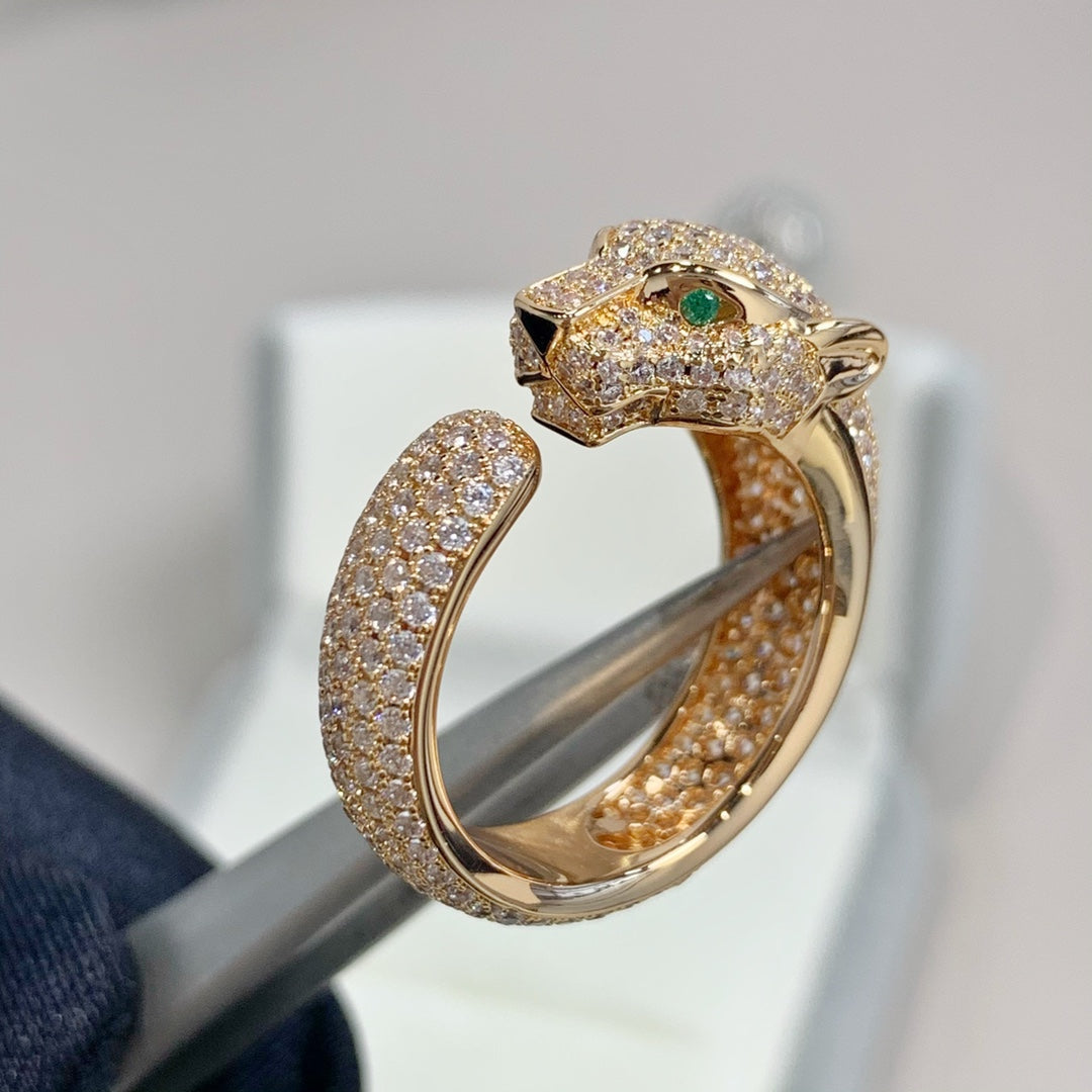 „Dream“ PANTHÈRE RING AUS ROSÉGOLD UND DIAMANTEN