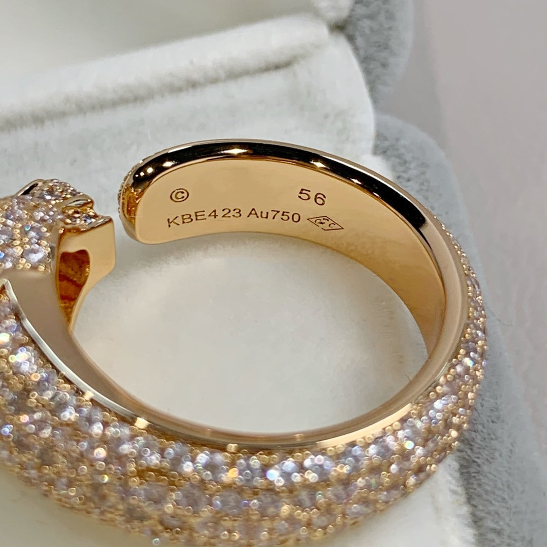 „Dream“ PANTHÈRE RING AUS ROSÉGOLD UND DIAMANTEN