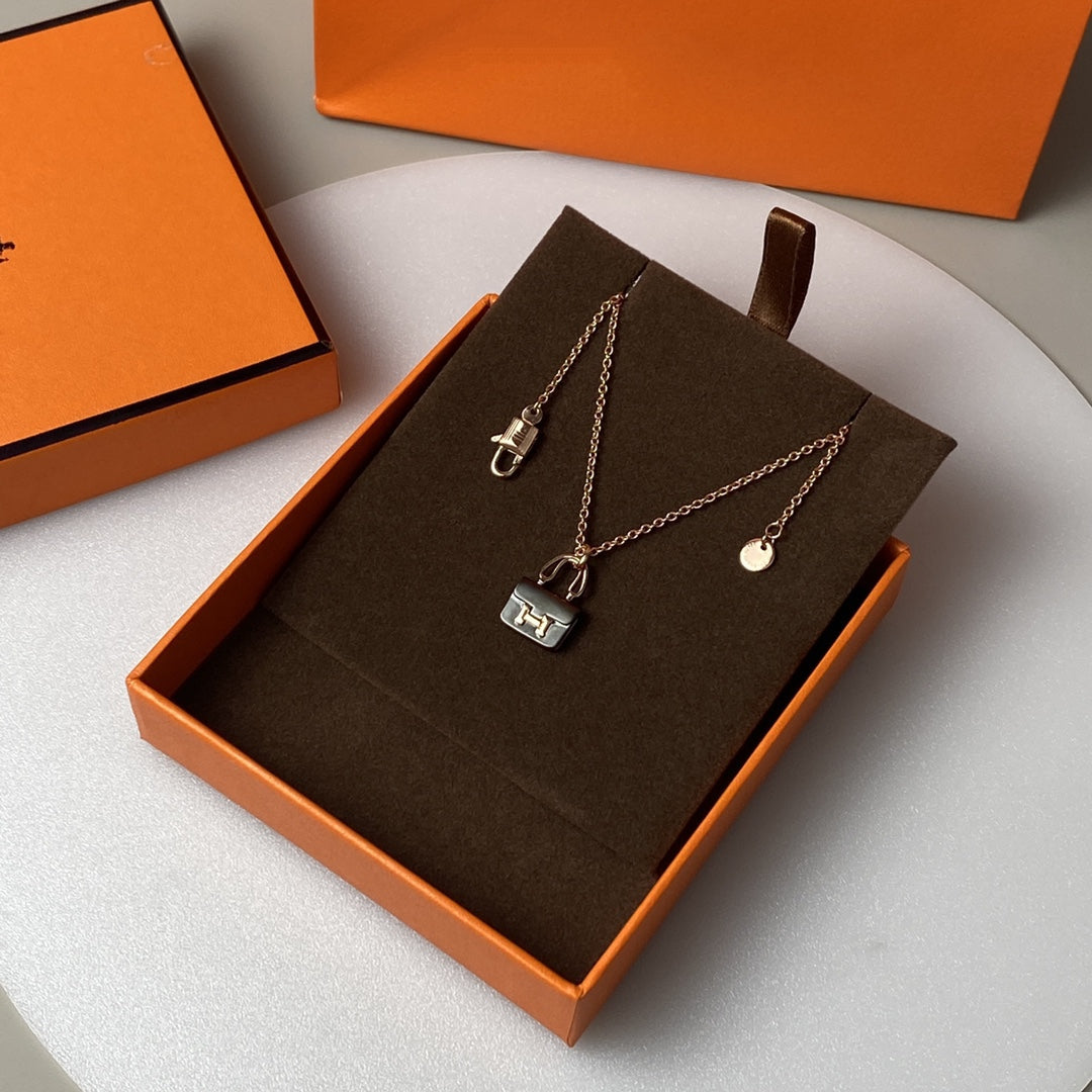¡®Dream¡¯CONSTANCE SCHWARZ ANHÄNGER ROSÉGOLD KETTE