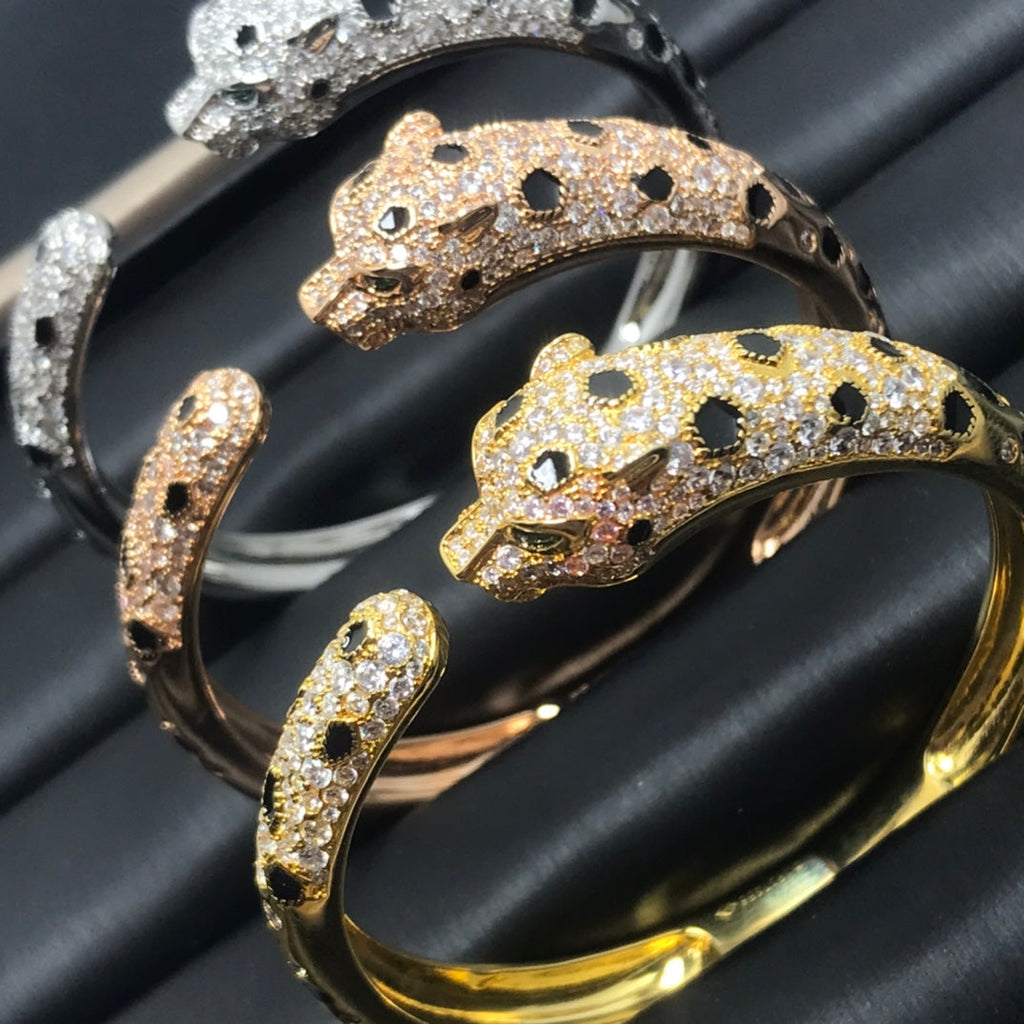 「ドリーム」パンテール ビッグブレスレット ダイヤモンド