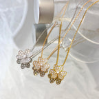 „Traum“-BLUMEN-DIAMANT-HALSKETTE