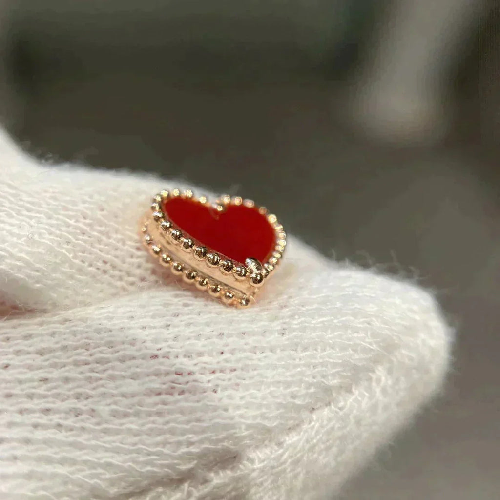 „Dream“HEART CARNELIAN OHRSTECKER